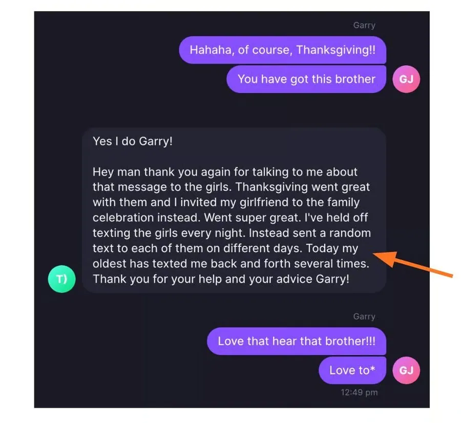 Message from a father about changing the way he texts his daughters